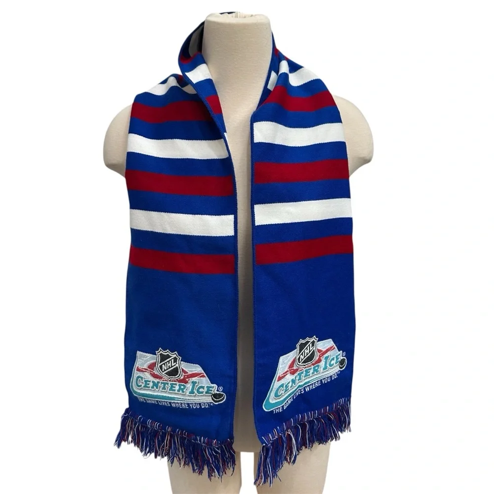 USA Stripe NHL Center Ice Knit Scarf The Game Lives Where You Do